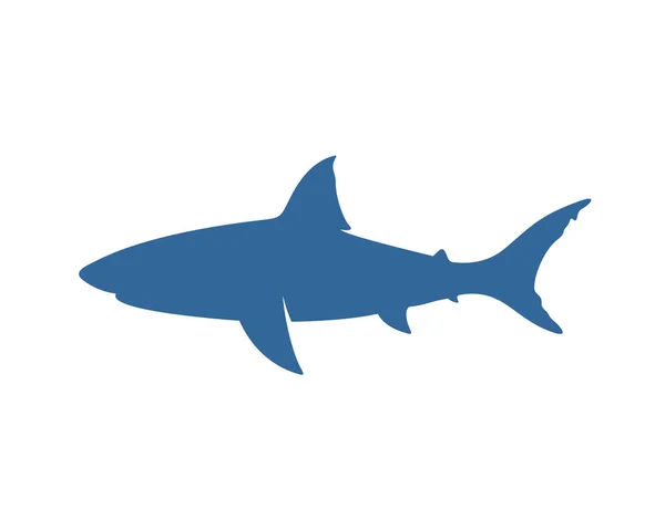 Šablona Pro Návrh Vektoru Loga Žraloka Logo Siluety Žraloka Ilustrace — Stockový vektor
