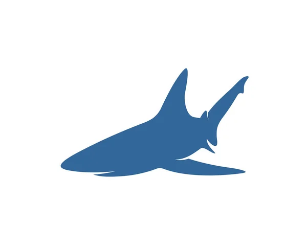 Plantilla Diseño Vectores Logotipo Tiburón Silhouette Shark Logo Ilustración — Vector de stock