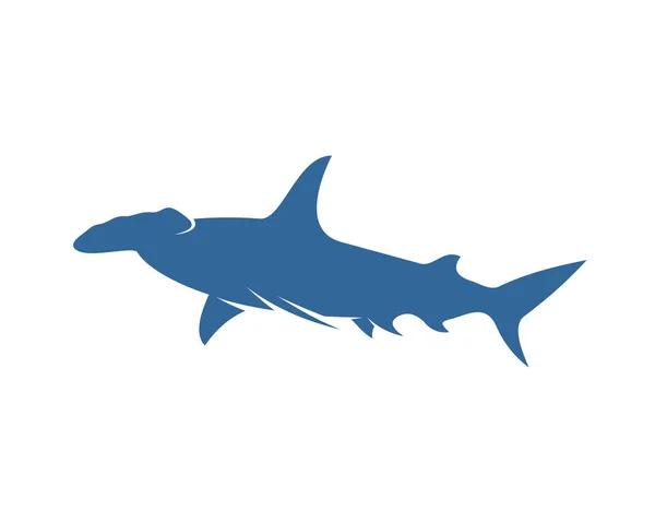 Plantilla Diseño Vectores Logotipo Tiburón Silhouette Shark Logo Ilustración — Vector de stock