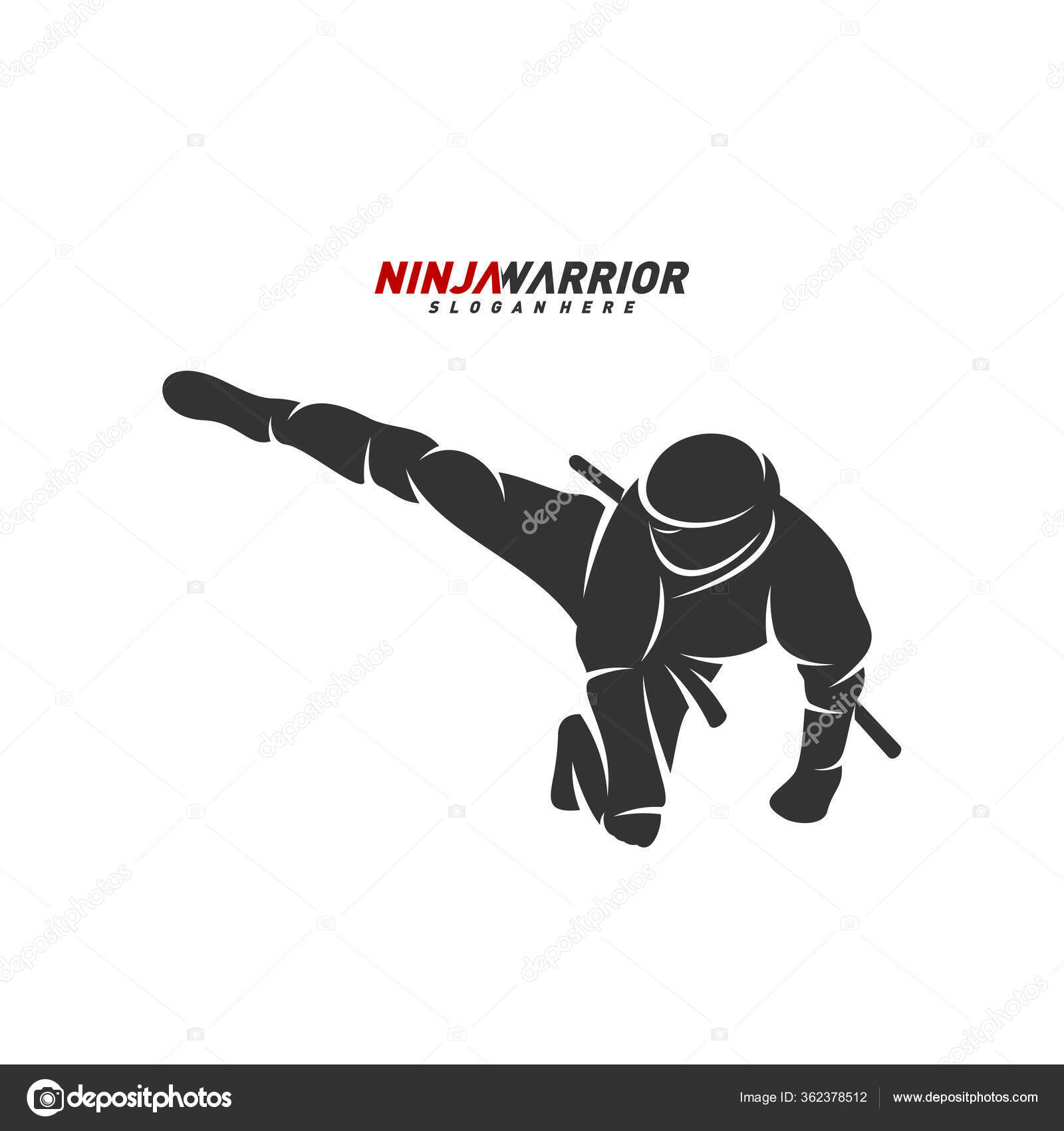 Download Ninja Warrior Silhouette - Warped Wall American Ninja ...