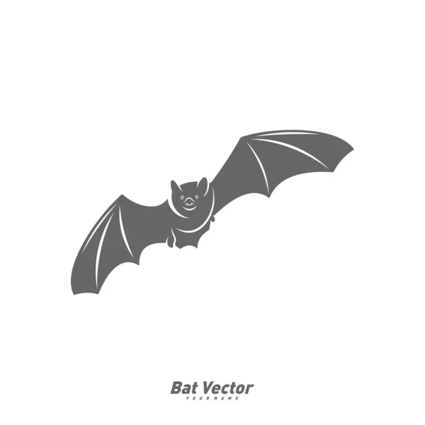 Modèle Vectoriel Logo Chauve Souris Silhouette Dessin Chauve Souris Illustration — Image vectorielle