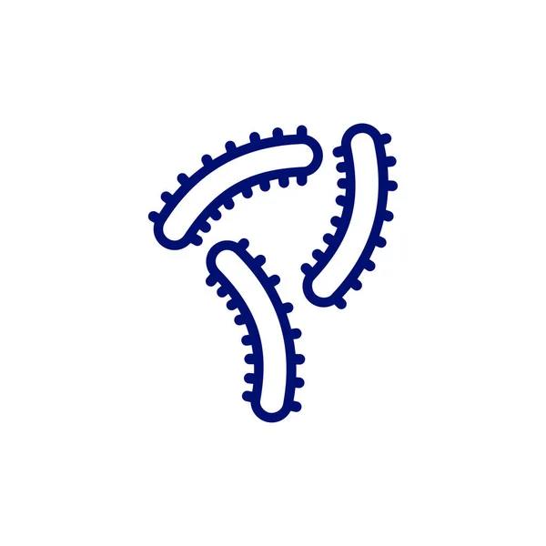 Virus Logo Ontwerp Template Gevarenbacterie Vector Pictogram Illustratie Geïsoleerd Pictogram — Stockvector