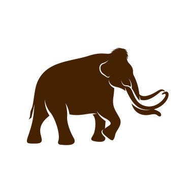 Mammott logo tasarım vektör şablonu. Mammott tasarım illüstrasyonunun silüeti