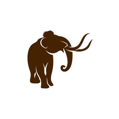 Mammott logo tasarım vektör şablonu. Mammott tasarım illüstrasyonunun silüeti
