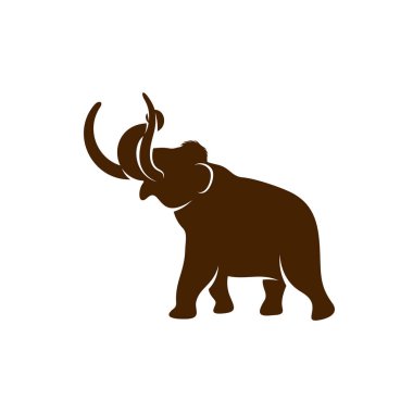 Mammott logo tasarım vektör şablonu. Mammott tasarım illüstrasyonunun silüeti