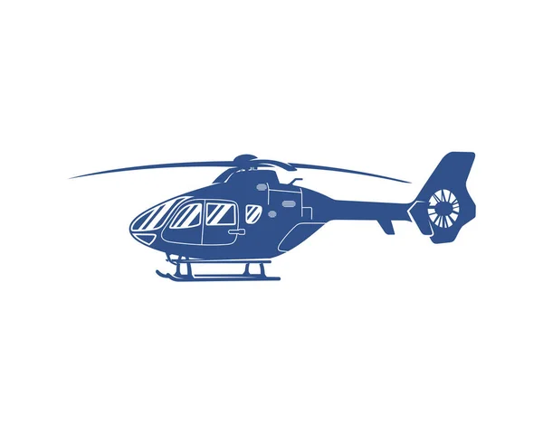 Plantilla Vector Diseño Logotipo Helicóptero Silueta Diseño Helicóptero Ilustración — Archivo Imágenes Vectoriales