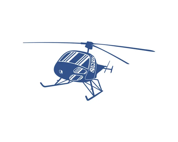 Helikopter Logo Ontwerp Vector Template Silhouet Van Helikopter Ontwerp Illustratie — Stockvector