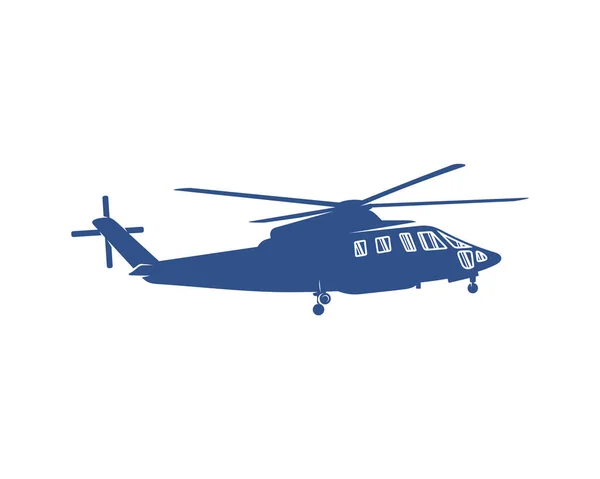 Helikopter Logo Ontwerp Vector Template Silhouet Van Helikopter Ontwerp Illustratie — Stockvector