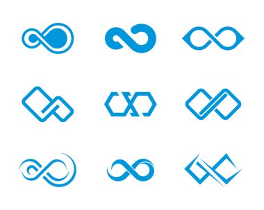 Set of Infinity logo vector template, Creative Infinity logo design concept