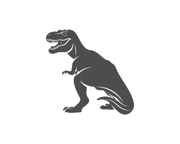 Ilustração da silhueta preto e branco do tyrannosaurus rex trex página para  colorir