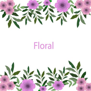 beyaz zemin üzerinde çerçeve çiçek.