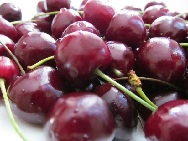 Fresh Sweet Cherry Closeup — Stock Photo, Image