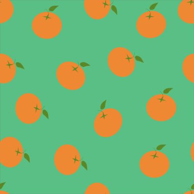 Renkli arkaplandaki portakallar dikişsiz desen.