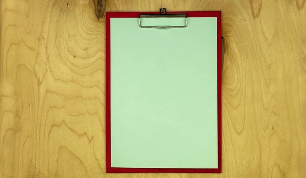 Folder Tablet Mit Einer Clip Für Papier Auf Dem Hintergrund — Stockfoto
