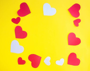 renkli bir arka plan üzerinde Hearts