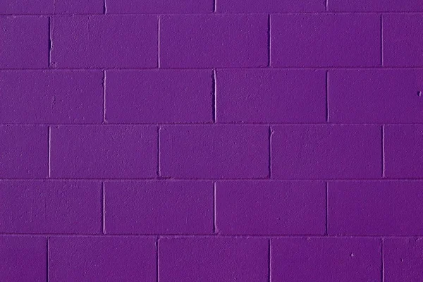 Purple Painted Cement Block Wall Texture Background — Stock Photo, Image