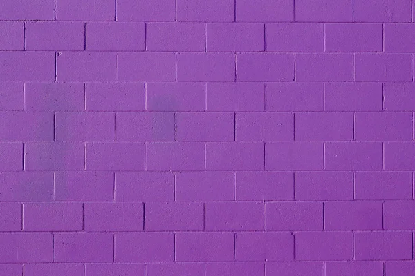 Purple Painted Cement Block Wall Texture Background — Stock Photo, Image
