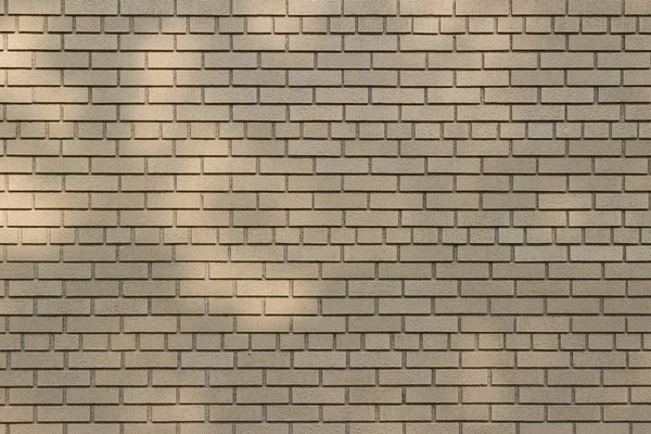 Abstract Texture View Tree Shadows Cast Natural Beige Color Brick — 스톡 사진