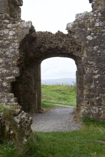 Entry Doorway Ancient Castle Ruin Ireland — Stock Photo, Image