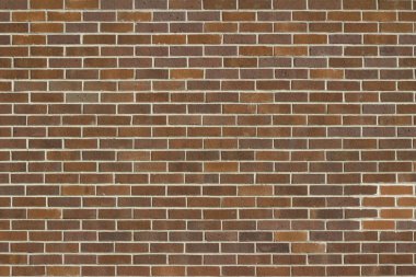 Grunge kahverengi tuğla duvar dokusu arka plan, çalışan tahvil tuğla deseninde kahverengi tonlarında tuğlalar