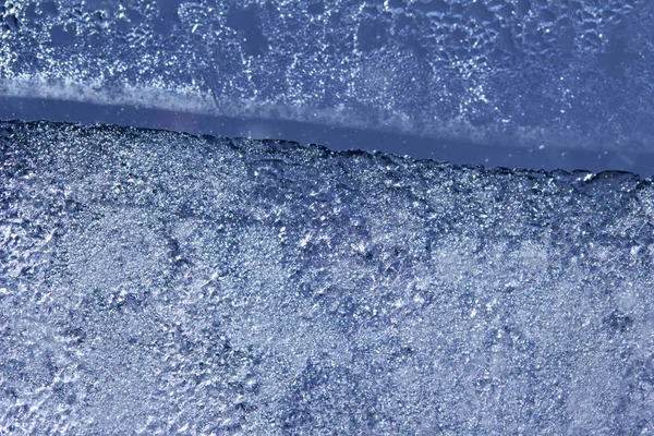 Diseño Abstracto Arte Macro Textura Condensación Agua Congelada Natural Panel — Foto de Stock