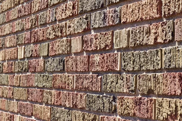 Helle Moderne Backsteinmauer Hintergrund Mit Strukturierten Ziegeln Attraktiven Farben Von — Stockfoto