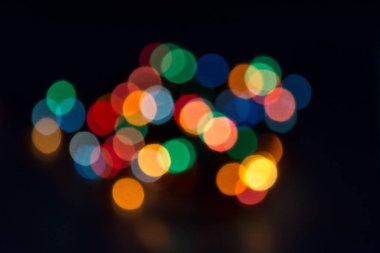 Çok renkli ışıkların soyut dokusu