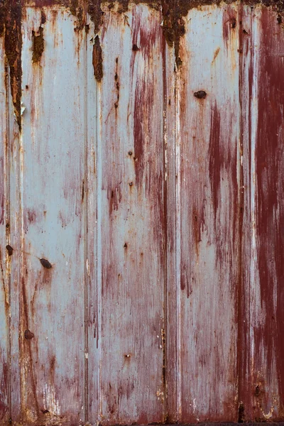 Tekstura Starych Drzwi Blachy — Zdjęcie stockowe