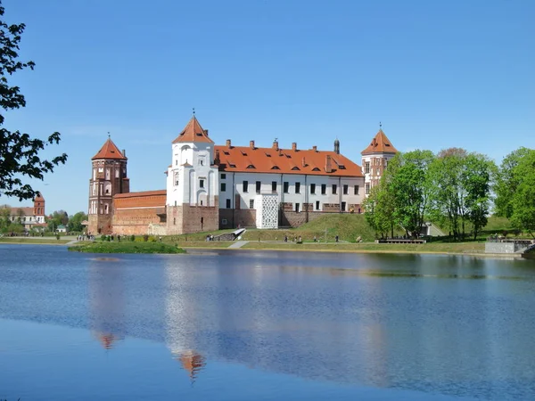 Landscape Reflection Medieval Castle Lake — 스톡 사진