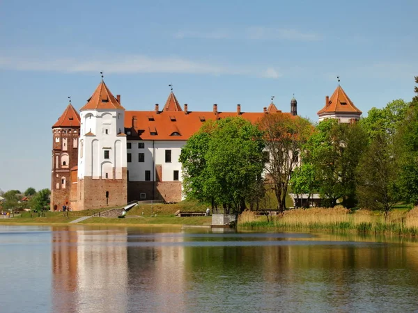 Rode Baksteen Rode Stenen Kasteel — Stockfoto