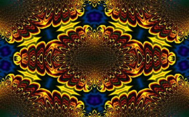 Soyut desenli illüstrasyon, soyut geometri