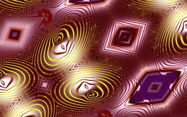 Soyut desenli illüstrasyon, soyut geometri