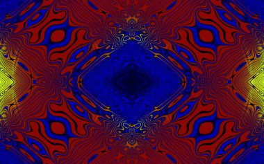 Soyut desenli illüstrasyon, soyut geometri