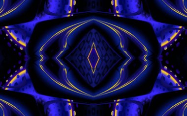 Soyut desenli illüstrasyon, soyut geometri