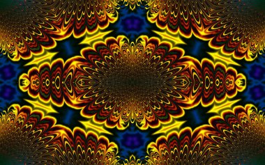 Soyut desenli illüstrasyon, soyut geometri