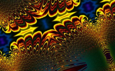 Soyut desenli illüstrasyon, soyut geometri