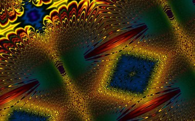 Soyut desenli illüstrasyon, soyut geometri