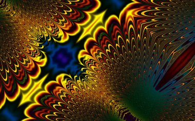 Soyut desenli illüstrasyon, soyut geometri