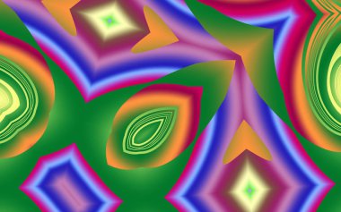 Soyut desenli illüstrasyon, soyut geometri