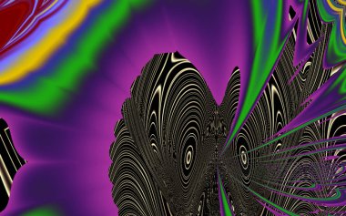 Soyut desenli illüstrasyon, soyut geometri