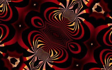 Soyut desenli illüstrasyon, soyut geometri