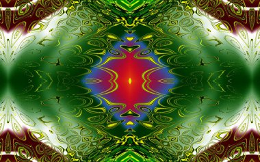 Soyut desenli illüstrasyon, soyut geometri