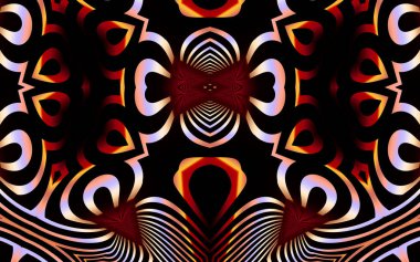 Soyut desenli illüstrasyon, soyut geometri