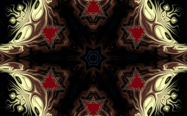 Soyut desenli illüstrasyon, soyut geometri