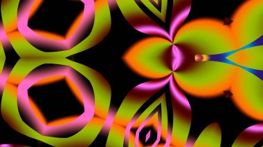 Soyut desenli illüstrasyon, soyut geometri