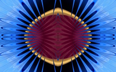 Soyut desenli illüstrasyon, soyut geometri