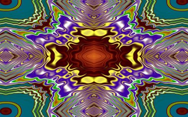 Soyut desenli renkli çizimler, soyut geometri 