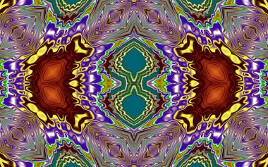 Soyut desenli renkli çizimler, soyut geometri 