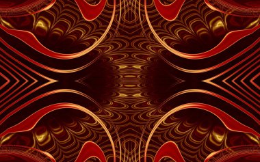 Soyut desenli renkli çizimler, soyut geometri 