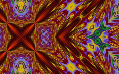 Soyut desenli renkli çizimler, soyut geometri 